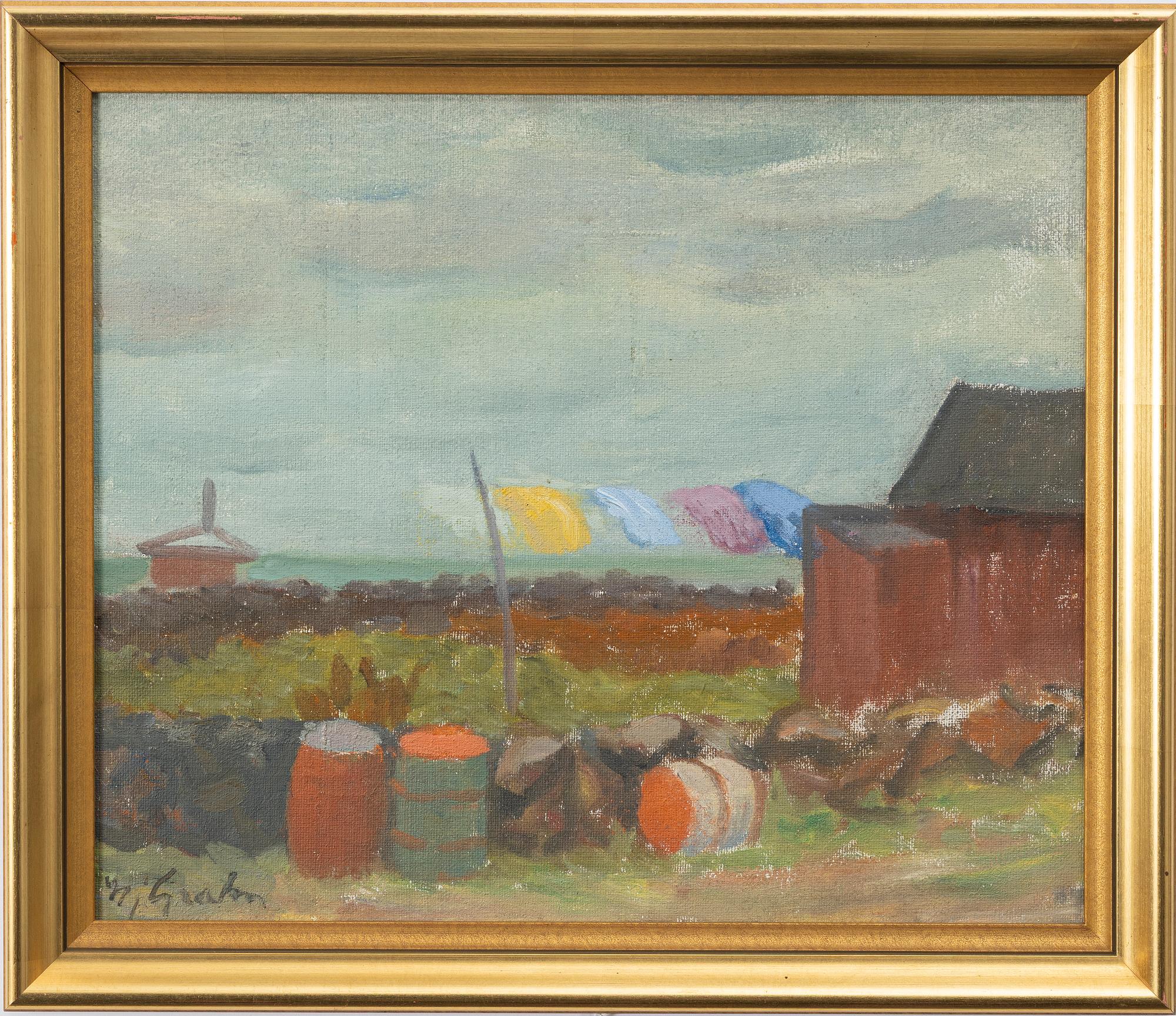 Hjalmar Grahn, 'Laundry Drying, Öland'.