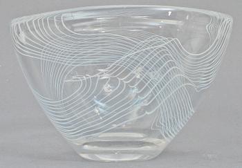 SKÅL, glas, Vicke Lindstrand, Kosta, 1900-talets andra hälft.