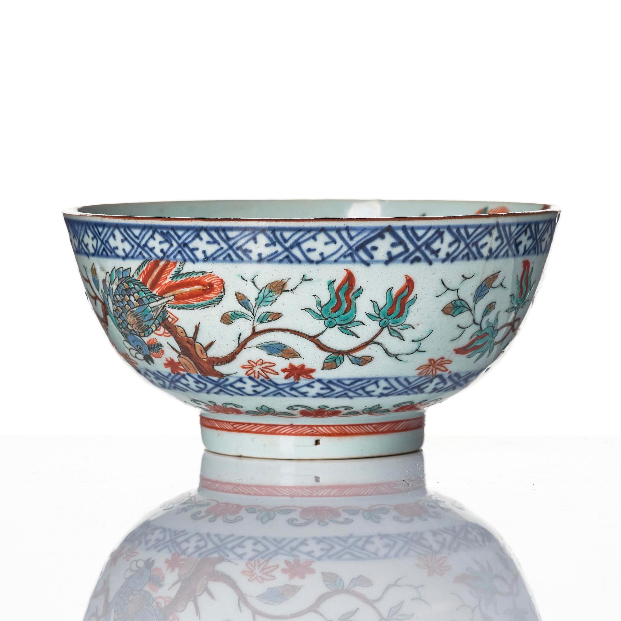 Skål, porslin, Qingdynastin, 1700-tal.