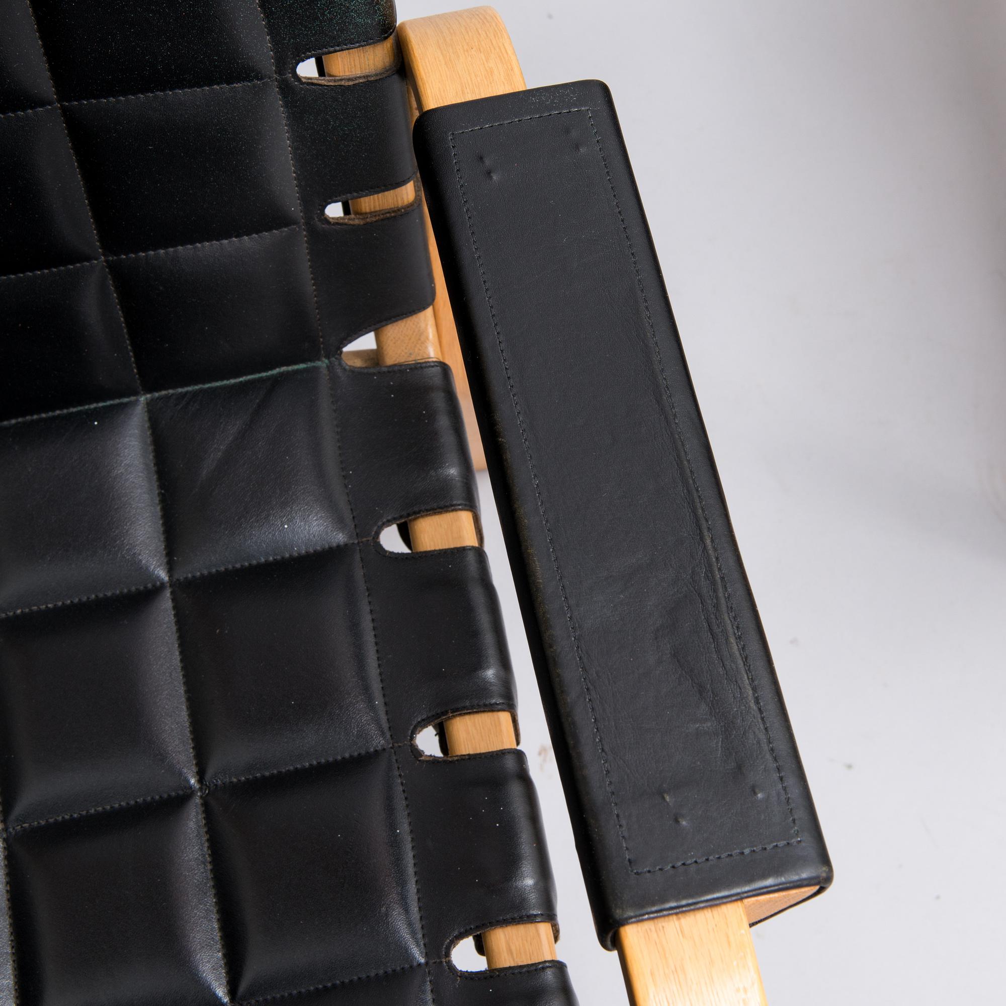 ALVAR AALTO, four late-20th-century '45' armchairs for Artek.