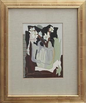 JEAN DE GAVARDIE, gouache, sign.