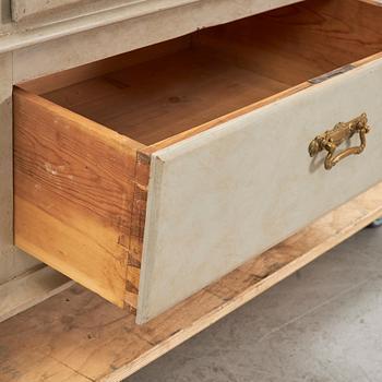 A painted cabinet fromaround the year 1900.