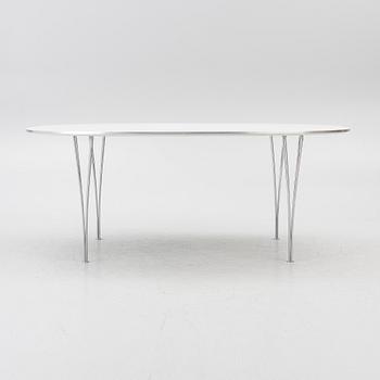 Bruno Mathsson, & Piet Hein, a dining table, 'Superellipse', Fritz Hansen, Denmark, 1996.