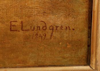 EGRON LUNDGREN, olja på duk, signerad och daterad 1849.