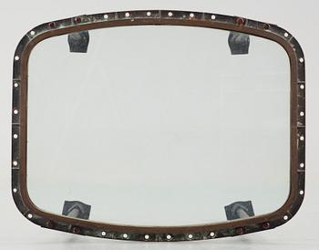 FARTYGSFÖNSTER/BORD, mässing, märkt A. Chantrenne, Nivelles, Belgien och troligen 1900-talets första hälft.