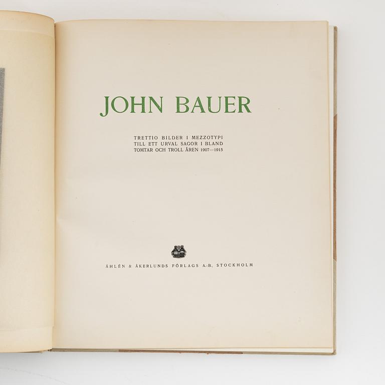 "John Bauer: trettio bilder i mezzotypi till ett urval sagor i bland Tomtar och troll åren 1907-1915", 2 vol.