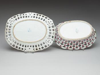 KORG med FAT, fajans. Strassbourg, 1700-tal.