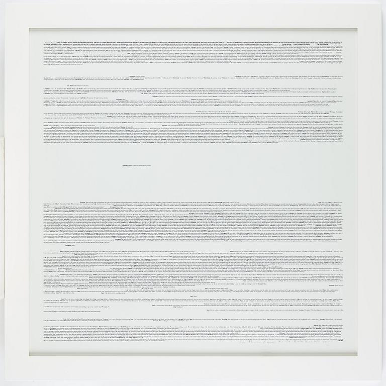 Martin Wickström, signed and dated 2010, numbered XL 1/25. Silkscreen on paper.