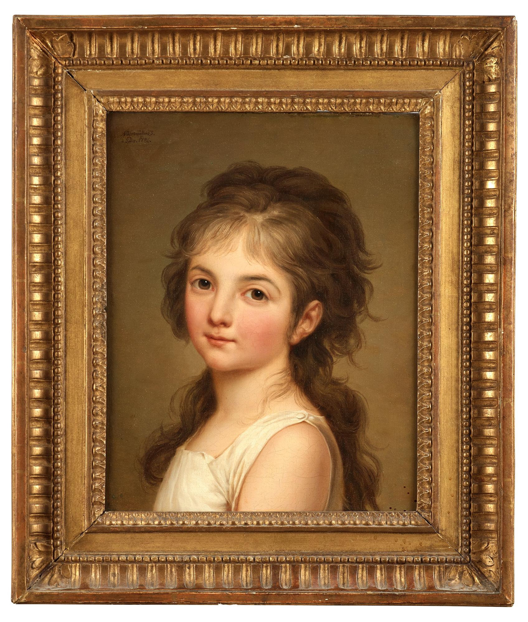 Adolf Ulrik Wertmüller, "Portrait de jeune fille".