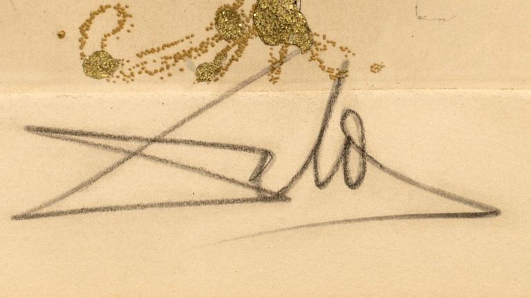 SALVADOR DALÍ, etching, signed and numbered 99/300,