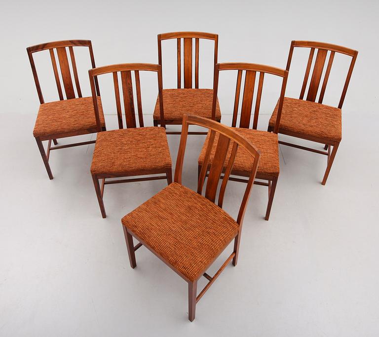 MATSALSMÖBEL, 7 delar, Bertil Fridhagen, Bodafors, 1900-talets andra hälft.