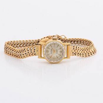 LADIES WRISTWATCH, JACMIRE, 17 jewels incabloc, 18K gold, 15 mm, manual, total weight 20,2 g.