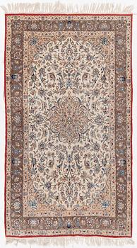 A semi antique Nain Tuteshk rug, Central Persia, c. 190 x 108 cm.