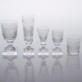 GLASSERVIS, 78 delar, "Kent", Elis Bergh, Kosta Boda, 1900-talets mitt.