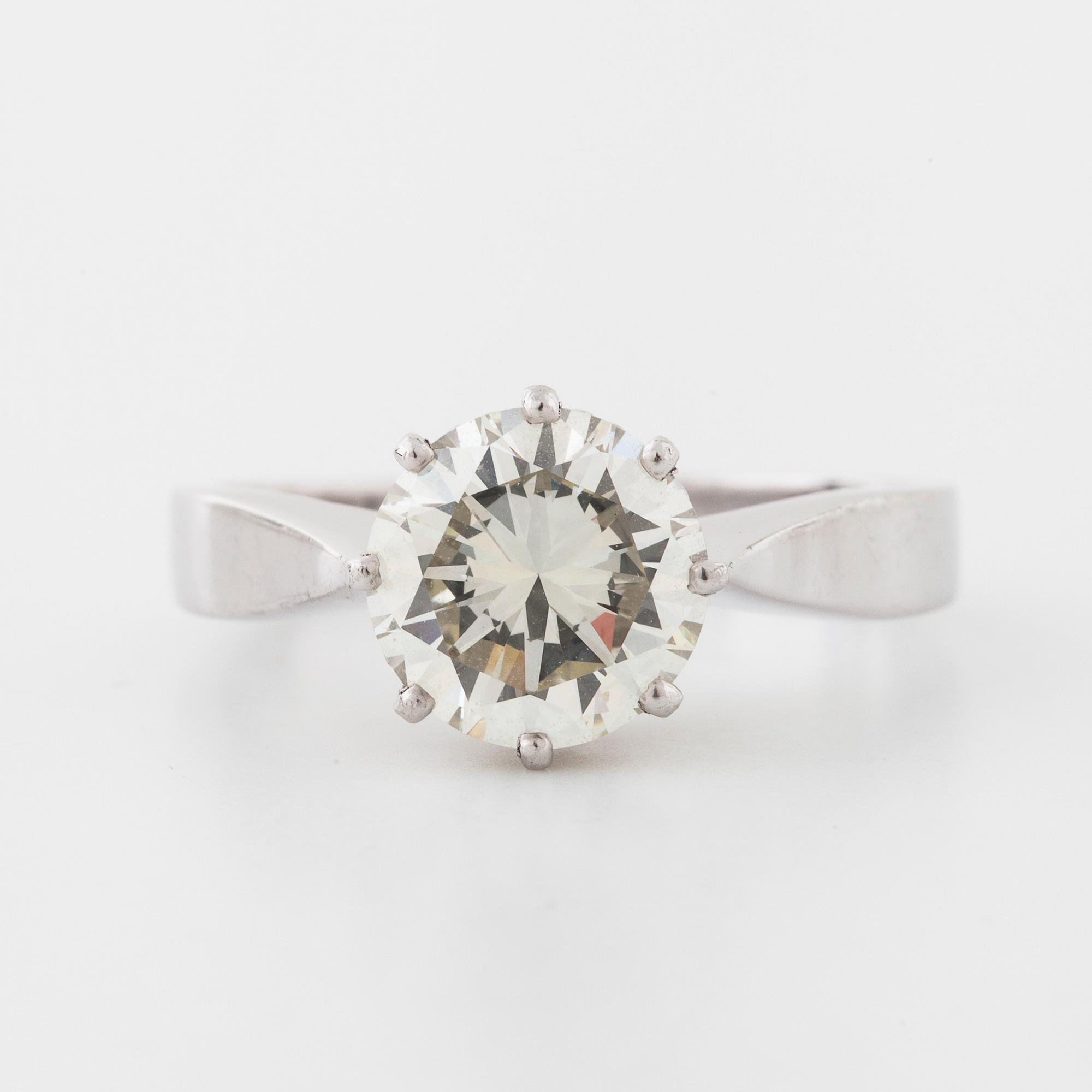 An old cut diamond ring by  Ceson, Göteborg, 1974.