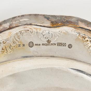 Two Danish silver plates, mark of A Michelsen, Copenhagen, Denmark 1927-29.
