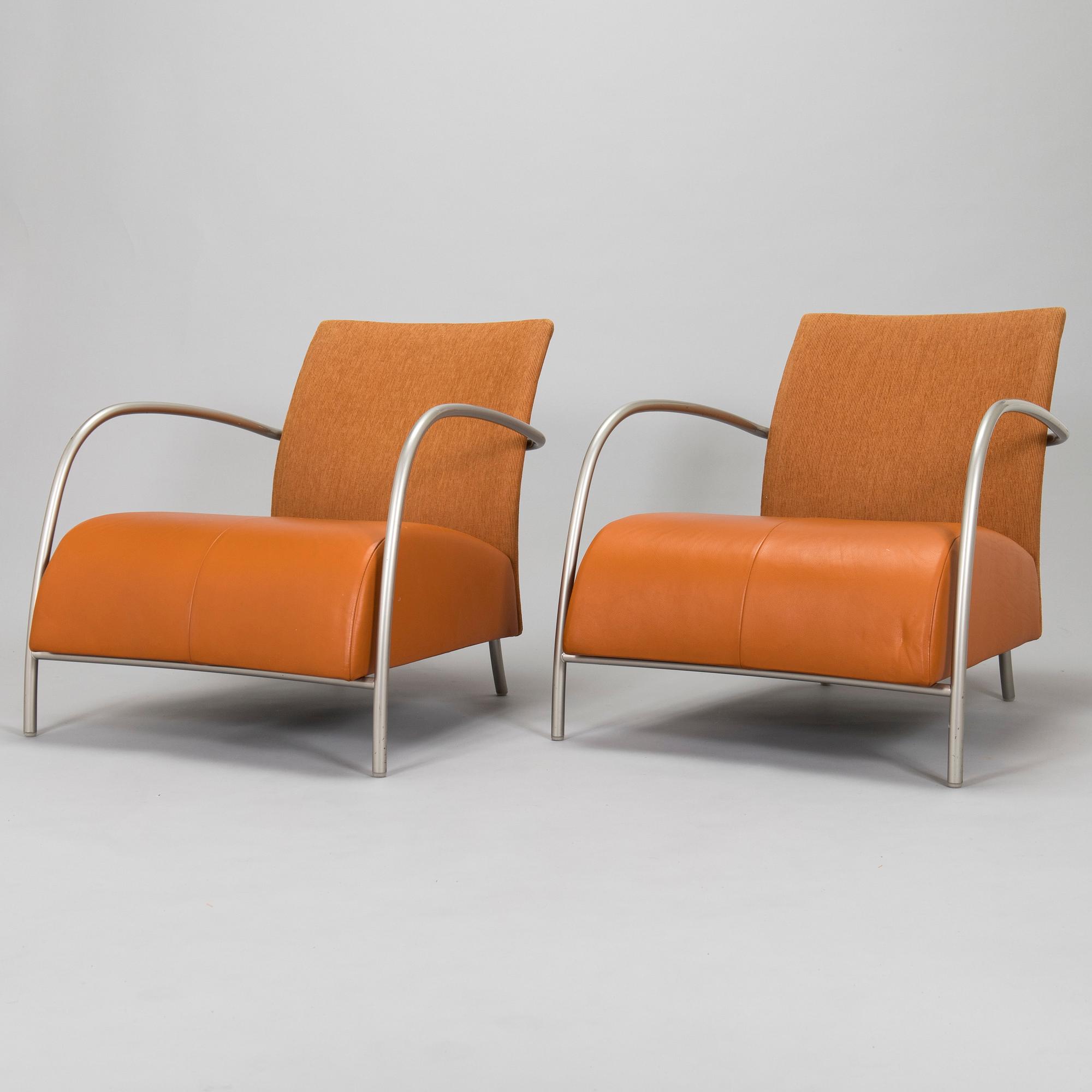 Gijs Papavoine, a pair of 'Lomas' easy chairs for Montis.