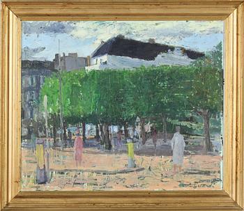 HERDIS GELARDI, olja på pannå, signerad.