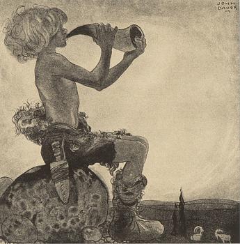 John Bauer, mezzotypi, utgiven av Åhlén & Åkerlunds, Stockholm 1918, bibliofilupplaga, 166/200.