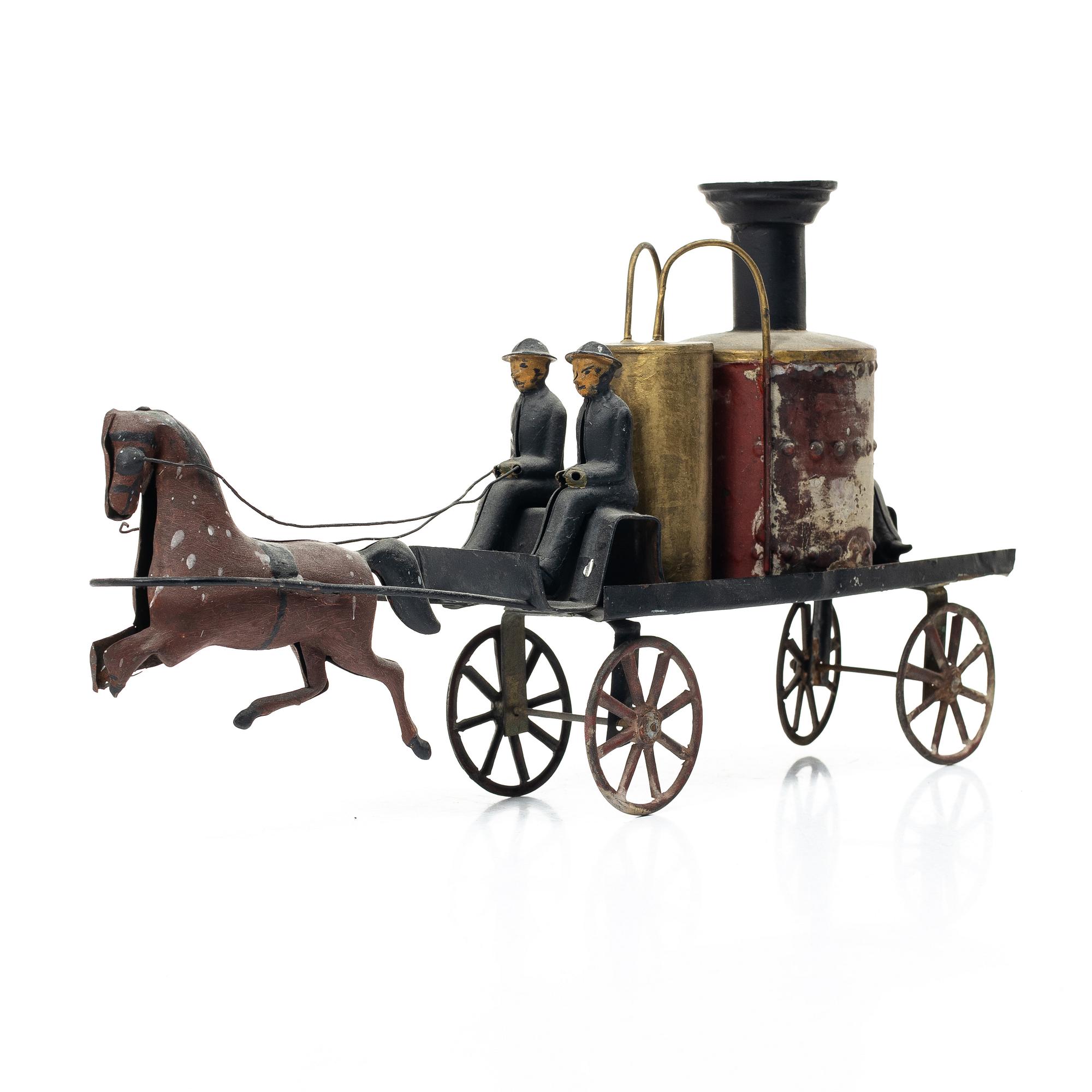 Hästdagen brandbil, troligen Charles Rossignol, Frankrike 1800-talets slut.