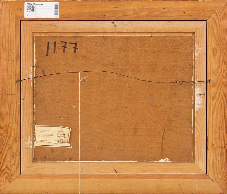 Lindorm Liljefors, oil on canvas. Signed and dated 1958.