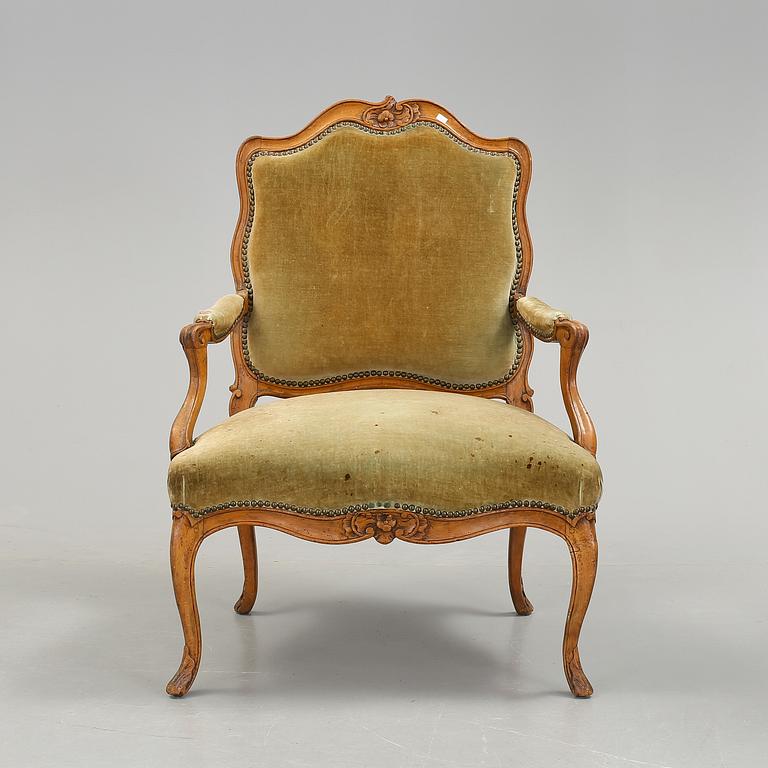 A Louis XV 18th century armchair.