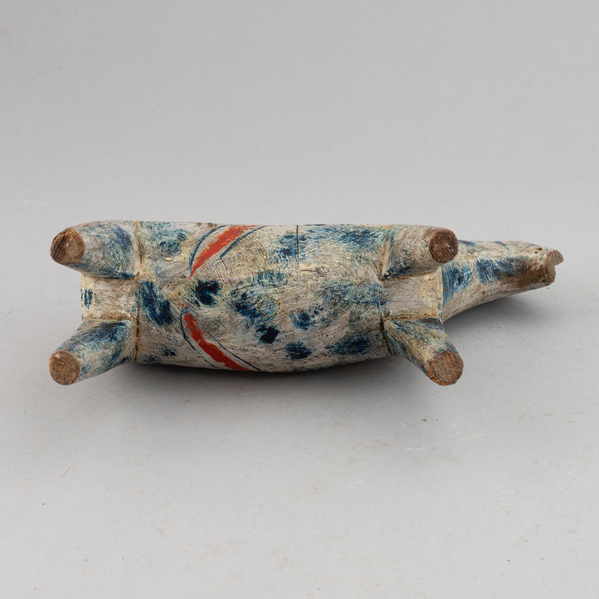 A wooden carved and painted 'Dalahäst', early 20th century.