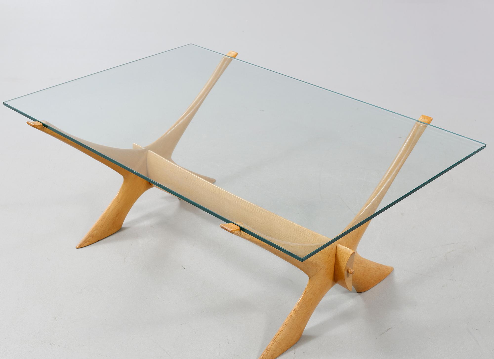 FREDRIK SCHRIEVER-ABELN, soffbord, Örebro Glasindustri, 1960-/70-tal.
