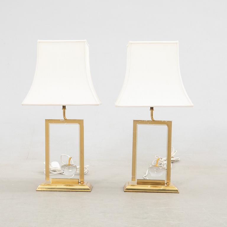 Table lamps, a pair, Norco, late 20th century.