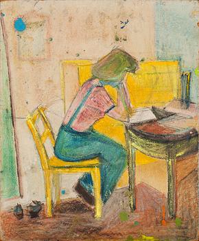 JETTE STOLTZ, oljor på pannå mm, 5 st, 3 sign.