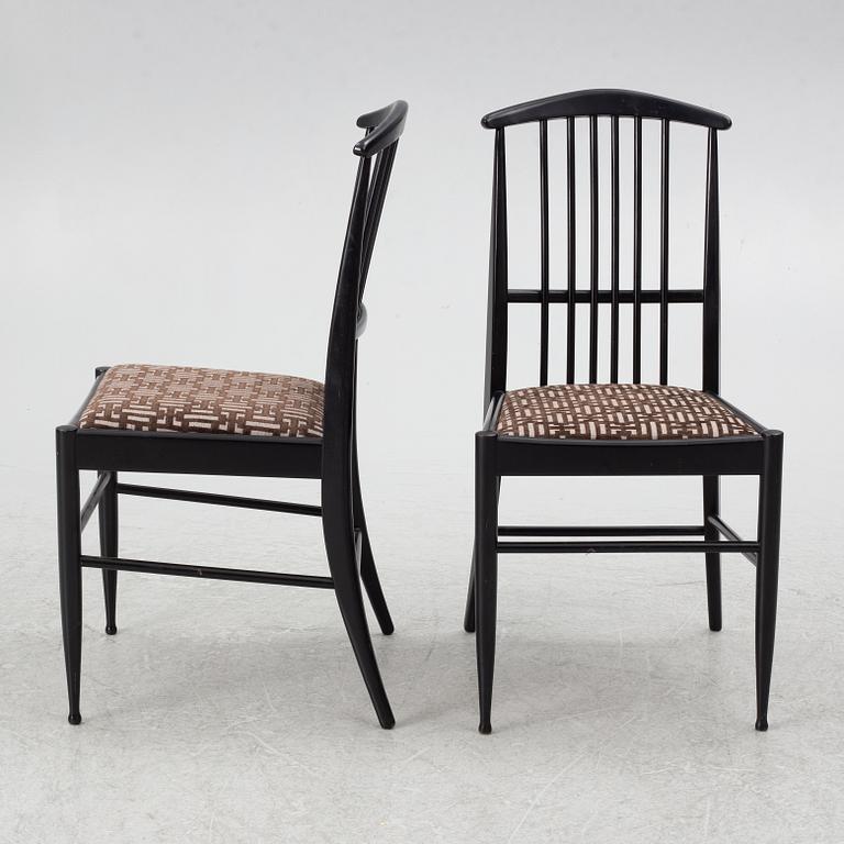 Kerstin Hörlin-Holmquist, Dining table with 8 chairs, 'Charlotte', Asko, Finland.