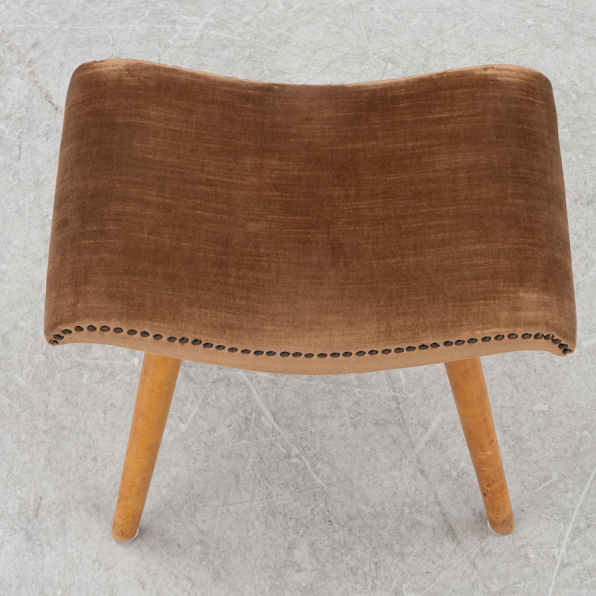 Stool, Swedish Modern, 1940s.