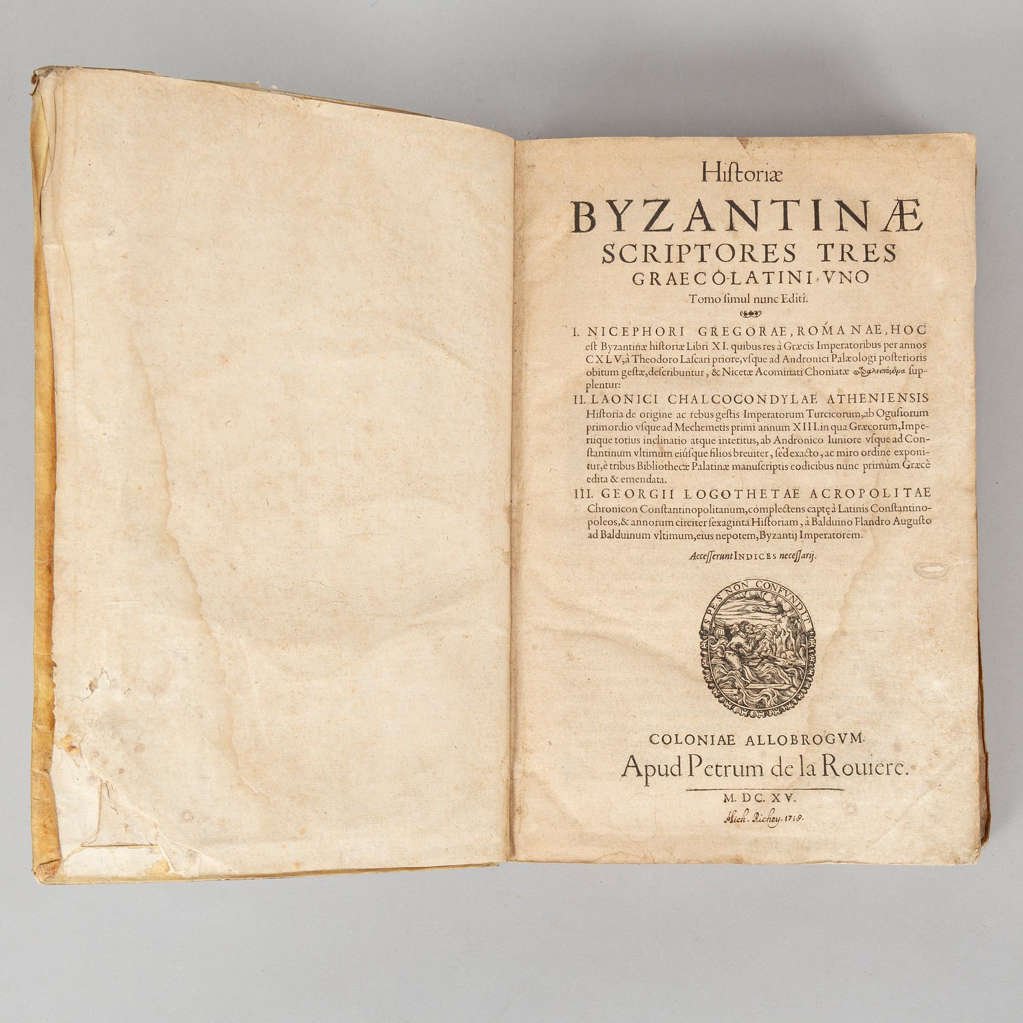 Byzantine history, 1615.