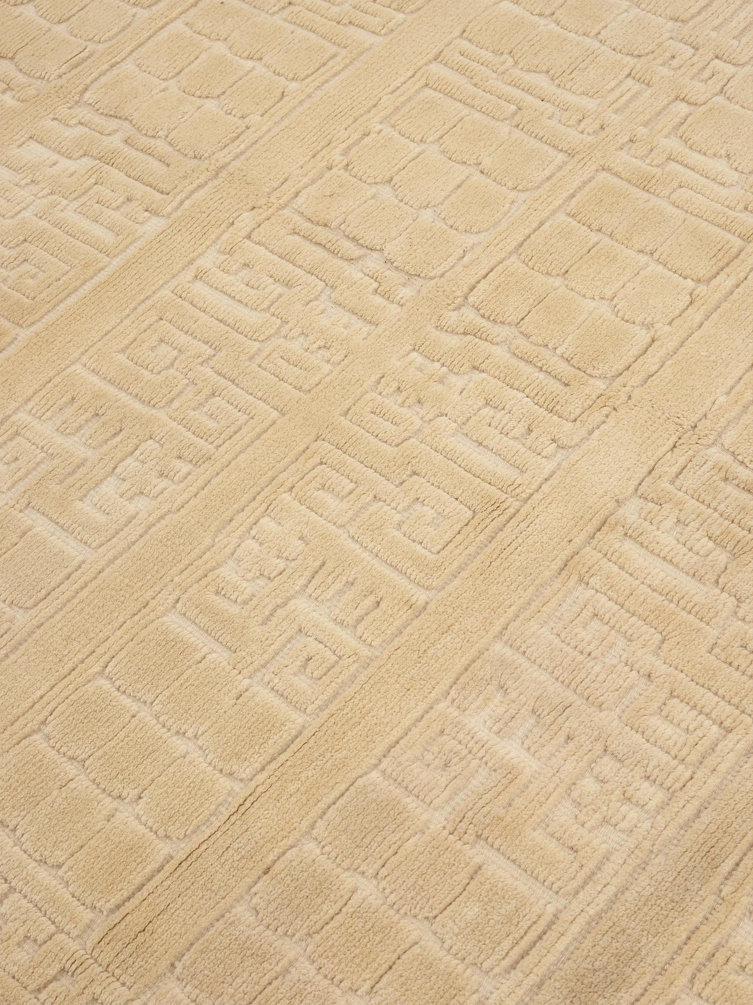 CARPET. Knotted pile in relief. 250,5 x 197 cm. Signed AGDA ÖSTERBERG at the back.