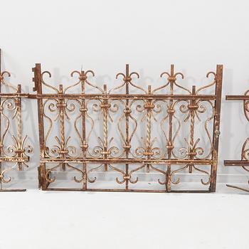 Staket 5 sektioner omkring 1900 smide.