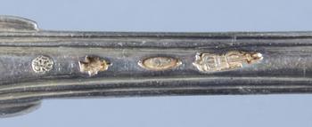 BESTICK, 38 delar, silver, Frankrike 1800/1900-tal.