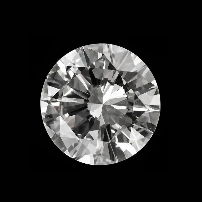 A brilliant cut diamond, loose. Weight 0.56 cts.