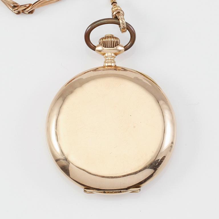 FICKUR, 14K guld, savonett, 1900-talets första hälft.
