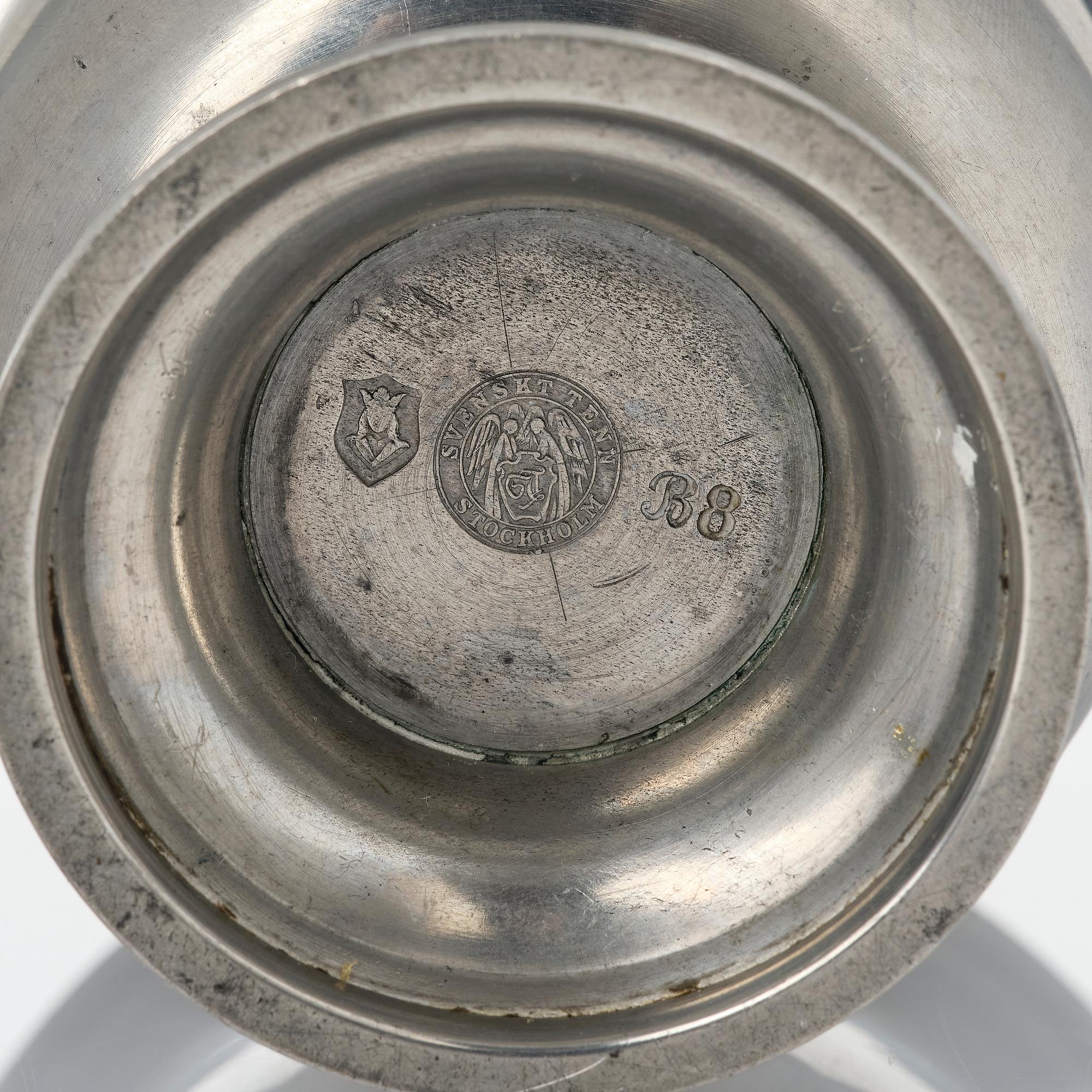 Nils Fougstedt, a set of two vases, Firma Svenskt Tenn, Stockholm, 1927-28.