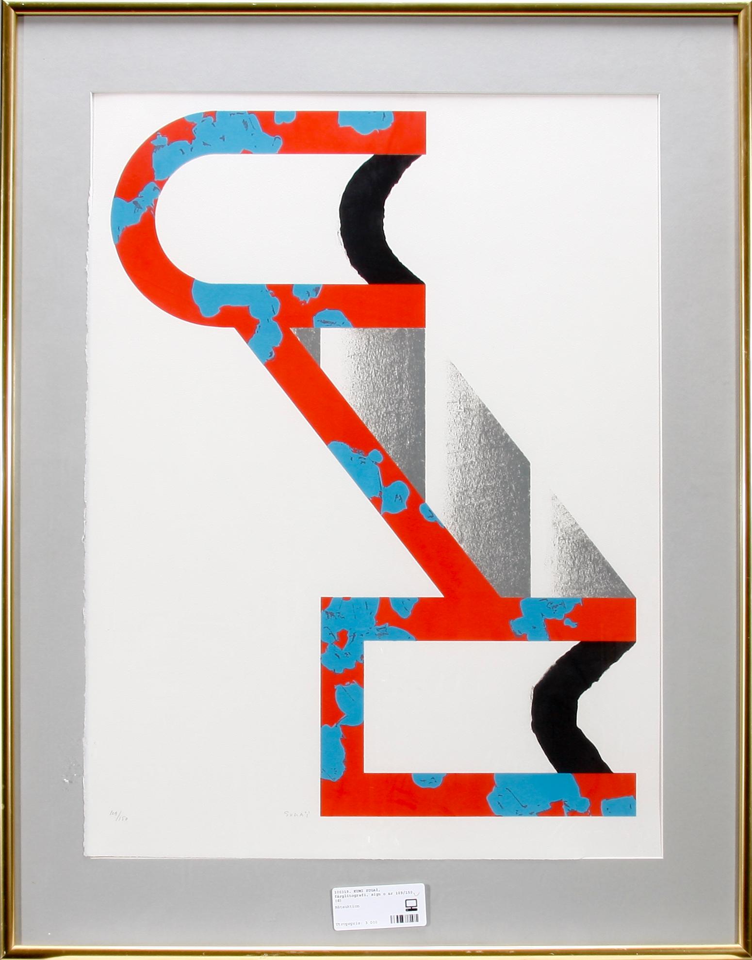 KUMI SUGAÏ, färglitografi, sign o nr 109/150.