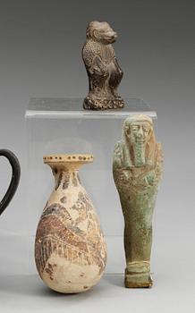 PARTI, 10 delar, keramik. Grekland, Egypten, Bl.a. Romersk tid.