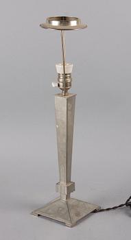 BORDSLAMPA, tenn, art deco, 1930.