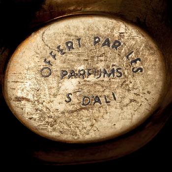 BERLOCKARMBAND, BROSCH SAMT HÄNGE, gulmetall, Salvador Dali, 1900-talets sista kvartal.