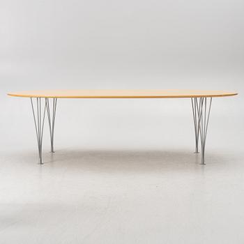 Bruno Mathsson & Piet Hein, a dining table, 'Superellipse', Bruno Mathsson International, Värnamo, 1990's.