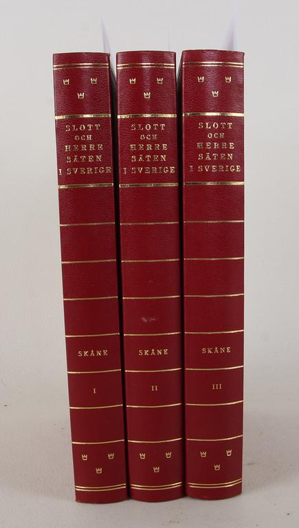BOK, 3 vol. "Slott och herresäten i Sverige" Allhems förlag.