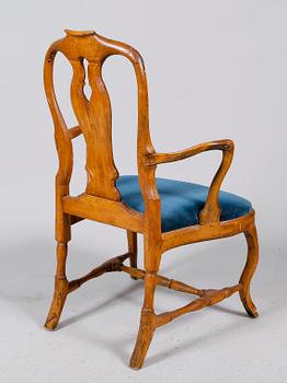 KARMSTOL, rokoko, 1700-tal.