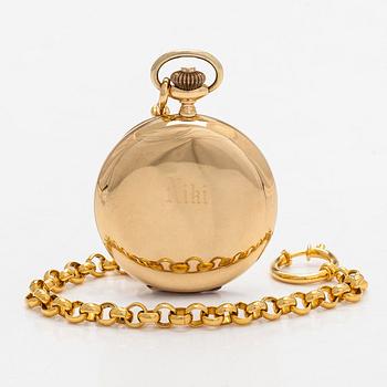 Longines, pocket watch, hunter, 50.5 mm.