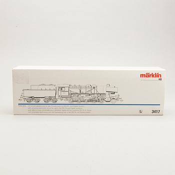 A Märklin H0 steam locomotive.