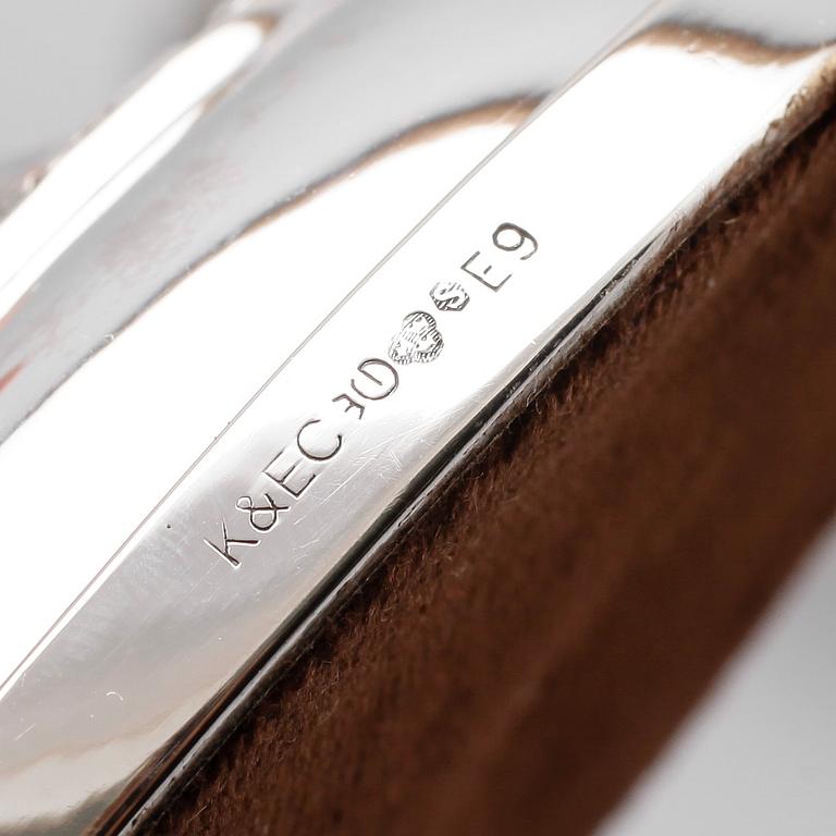 LJUSSTAKAR, 1 par, silver, K&EC, Göteborg, 1955.