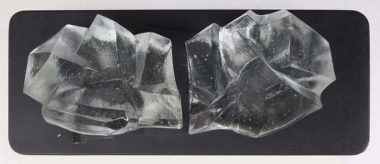 Edvin Öhrström, a cast glass sculpture, Lindshammar Glassworks.